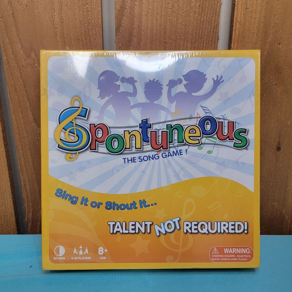 Spontuneous The Song Family Party Game - Yellow - BRAND NEW SEALED